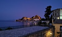 Rudi Jahn: Korfu August 2019  Korfu Stadt bei Nacht